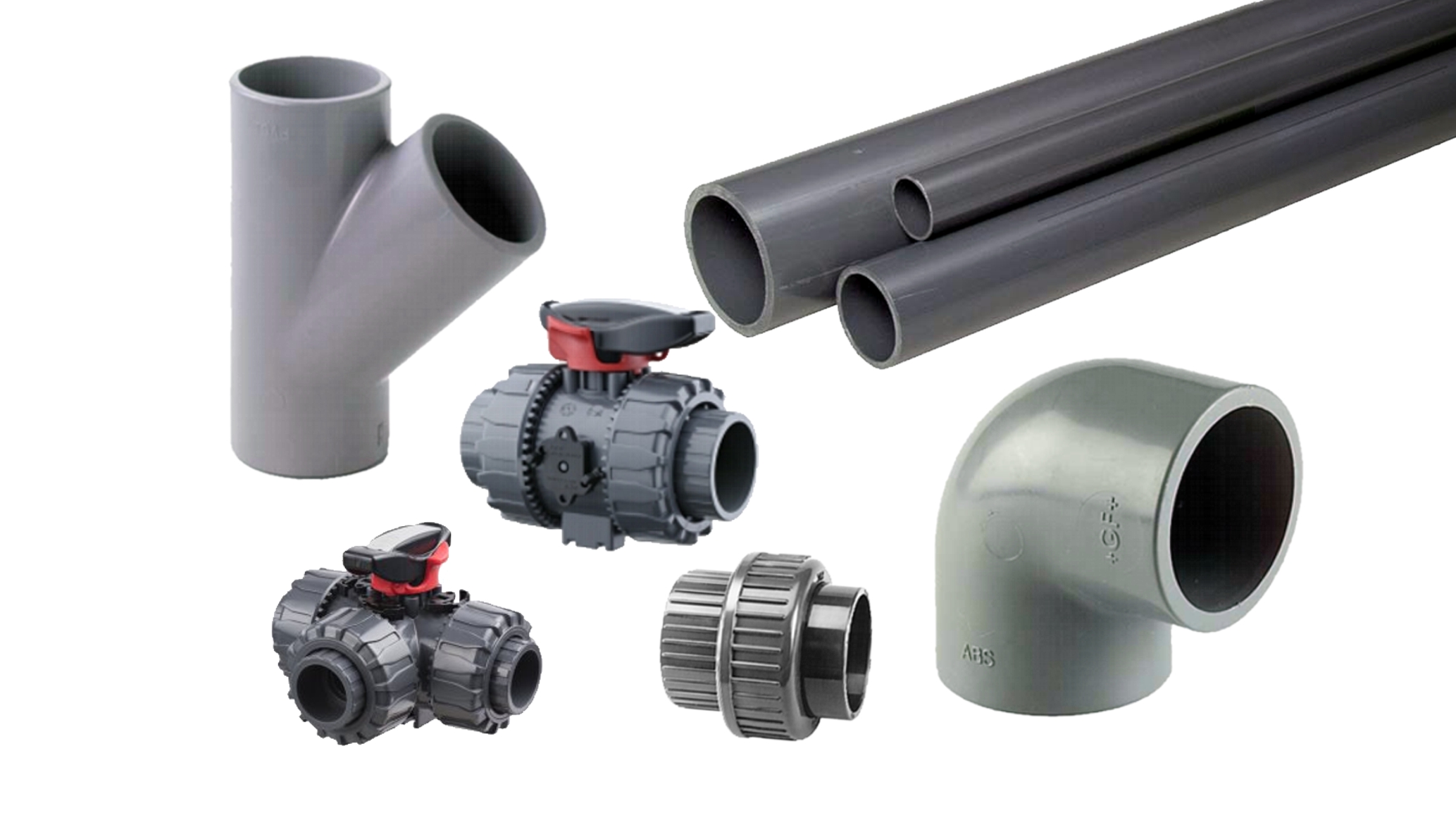 Pvc v. ABS Piping Systems. ABS Pipe Systems photo.
